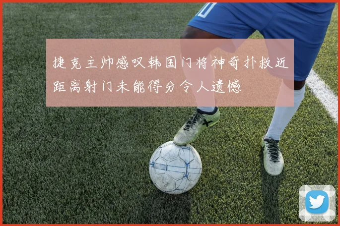 捷克主帅感叹韩国门将神奇扑救近距离射门未能得分令人遗憾